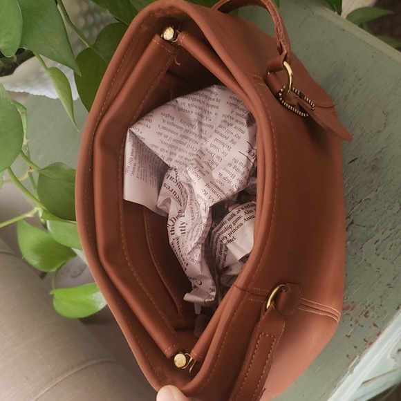 Vintage 90s Coach Framed Leather Pouch Bag 9996 - Picture 6 of 9